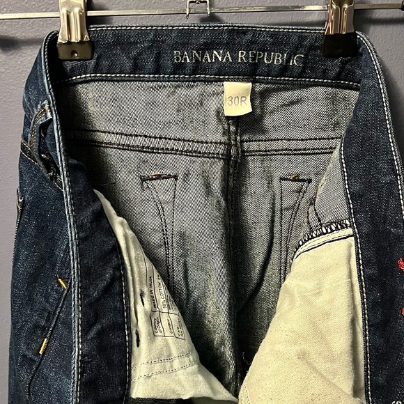 Banana Republic dark wash  Blue Women's skinny Jeans - Picture 3 of 3